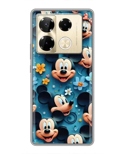 Чехол для Infinix Note 40 Pro с картинкой «Паттерн Микки и Минни» Чехол для Infinix Note 40 Pro с картинкой «Паттерн Микки и Минни»