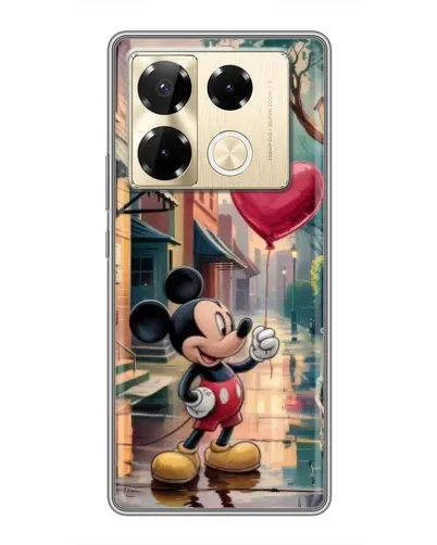 Чехол для Infinix Note 40 Pro с картинкой «Микки и шарик-сердце» Чехол для Infinix Note 40 Pro с картинкой «Микки и шарик-сердце»