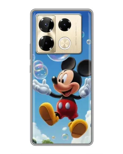 Чехол для Infinix Note 40 Pro с картинкой «Mickey и мыльные пузыри» Чехол для Infinix Note 40 Pro с картинкой «Mickey и мыльные пузыри»
