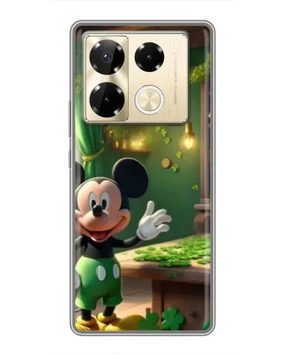 Чехол для Infinix Note 40 Pro с картинкой «Микки в мастерской» Чехол для Infinix Note 40 Pro с картинкой «Микки в мастерской»