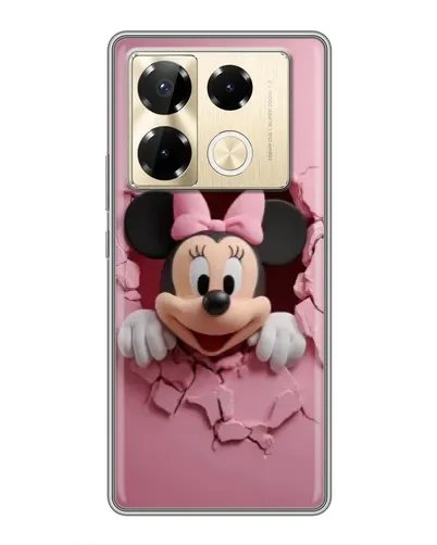 Чехол для Infinix Note 40 Pro с картинкой «Минни сквозь стену» Чехол для Infinix Note 40 Pro с картинкой «Минни сквозь стену»