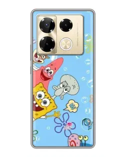 Чехол для Infinix Note 40 Pro с картинкой «Веселые пузырьки»