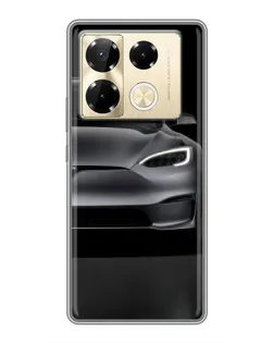 Чехол для Infinix Note 40 Pro с картинкой «Tesla Model S Look»