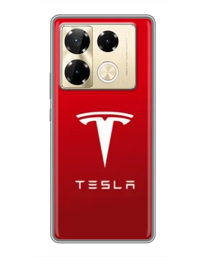 Чехол для Infinix Note 40 Pro с картинкой «Tesla Red Classic»
