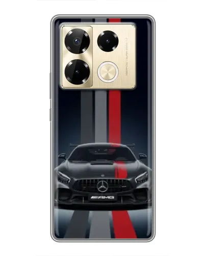 Чехол для Infinix Note 40 Pro с картинкой «Mercedes — белый карбон» Чехол для Infinix Note 40 Pro с картинкой «Mercedes — белый карбон»
