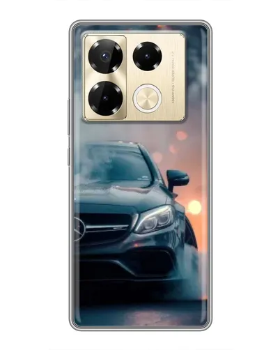 Чехол для Infinix Note 40 Pro с картинкой «Mercedes — ночной город» Чехол для Infinix Note 40 Pro с картинкой «Mercedes — ночной город»