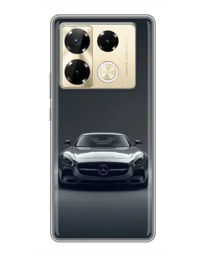 Чехол для Infinix Note 40 Pro с картинкой «Mercedes на черном» Чехол для Infinix Note 40 Pro с картинкой «Mercedes на черном»