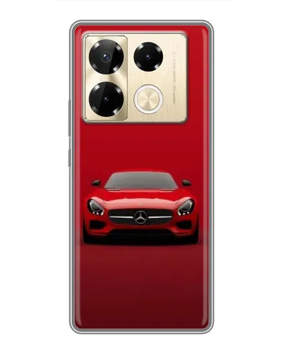 Чехол для Infinix Note 40 Pro с картинкой «Красный Mercedes AMG» Чехол для Infinix Note 40 Pro с картинкой «Красный Mercedes AMG»