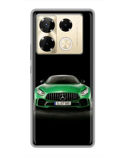 Чехол для Infinix Note 40 Pro с картинкой «Mercedes — неоновый лого» Чехол для Infinix Note 40 Pro с картинкой «Mercedes — неоновый лого»