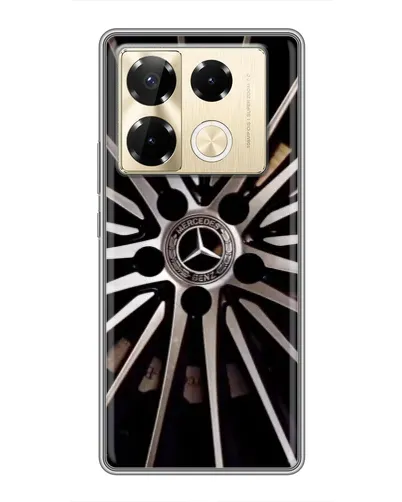 Чехол для Infinix Note 40 Pro с картинкой «Диск Mercedes» Чехол для Infinix Note 40 Pro с картинкой «Диск Mercedes»