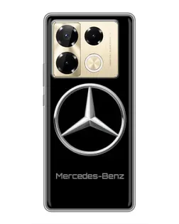 Чехол для Infinix Note 40 Pro с картинкой «Mercedes Silver Logo»