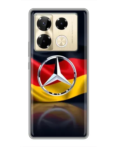 Чехол для Infinix Note 40 Pro с картинкой «Mercedes — флаг Германии» Чехол для Infinix Note 40 Pro с картинкой «Mercedes — флаг Германии»