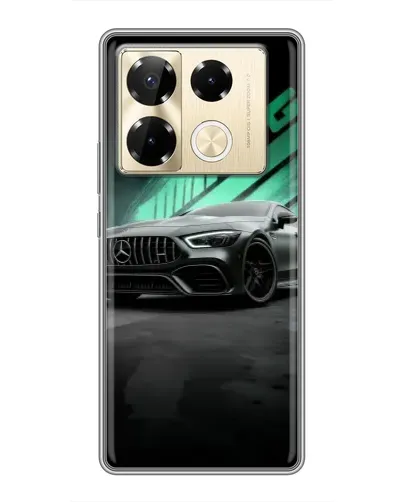 Чехол для Infinix Note 40 Pro с картинкой «Темный Mercedes AMG» Чехол для Infinix Note 40 Pro с картинкой «Темный Mercedes AMG»
