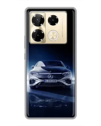 Чехол для Infinix Note 40 Pro с картинкой «Ночной Mercedes EQ» Чехол для Infinix Note 40 Pro с картинкой «Ночной Mercedes EQ»