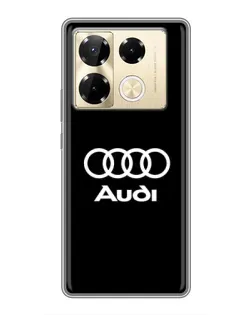Чехол для Infinix Note 40 Pro с картинкой «Классическое лого Audi»