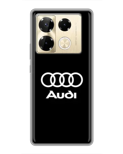 Чехол для Infinix Note 40 Pro с картинкой «Классическое лого Audi» Чехол для Infinix Note 40 Pro с картинкой «Классическое лого Audi»