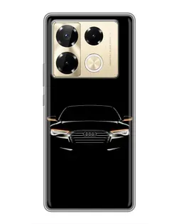 Чохол для Infinix Note 40 Pro з картинкою «Audi — нічний контур»