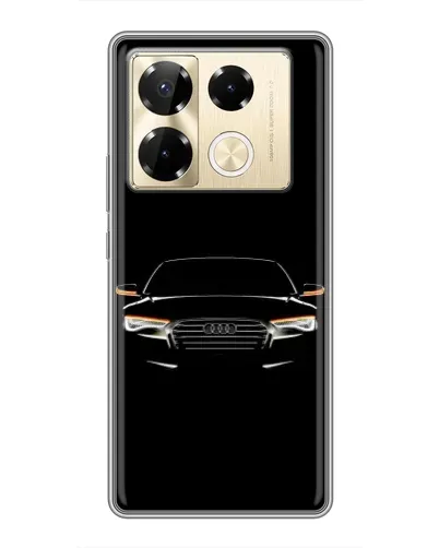 Чехол для Infinix Note 40 Pro с картинкой «Audi — ночной контур» Чехол для Infinix Note 40 Pro с картинкой «Audi — ночной контур»