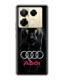 Чохол для Infinix Note 40 Pro з картинкою «Пантера та Audi»