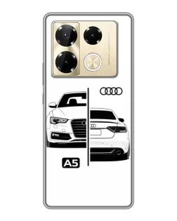 Чохол для Infinix Note 40 Pro з картинкою «Audi — контрастний дизайн»
