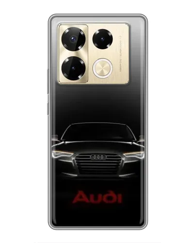Чехол для Infinix Note 40 Pro с картинкой «Audi — градиентный контур» Чехол для Infinix Note 40 Pro с картинкой «Audi — градиентный контур»