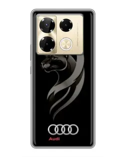 Чохол для Infinix Note 40 Pro з картинкою «Графіка — пантера та Audi»