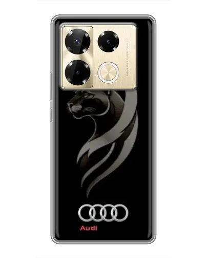 Чехол для Infinix Note 40 Pro с картинкой «Графика — пантера и Audi» Чехол для Infinix Note 40 Pro с картинкой «Графика — пантера и Audi»