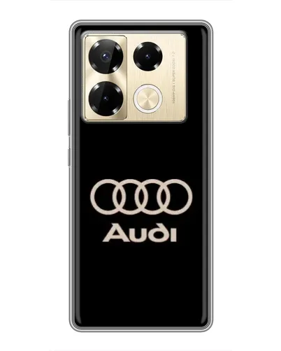 Чехол для Infinix Note 40 Pro с картинкой «Audi — золотой логотип» Чехол для Infinix Note 40 Pro с картинкой «Audi — золотой логотип»