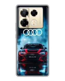 Чохол для Infinix Note 40 Pro з картинкою «Audi Sport — неон»