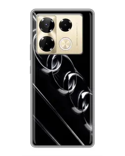 Чохол для Infinix Note 40 Pro з картинкою «Audi — абстрактні кільця»