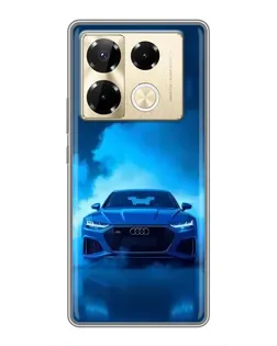 Чохол для Infinix Note 40 Pro з картинкою «Audi — блакитна енергія»