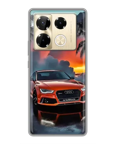 Чехол для Infinix Note 40 Pro с картинкой «Audi — закат» Чехол для Infinix Note 40 Pro с картинкой «Audi — закат»