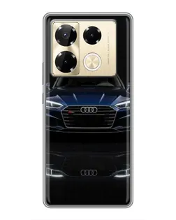 Чохол для Infinix Note 40 Pro з картинкою «Audi — нічне відображення»