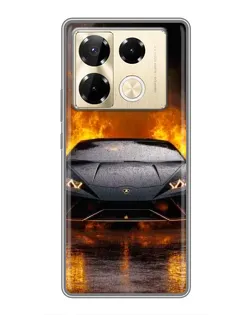 Чехол для Infinix Note 40 Pro с картинкой «Lamborghini в огне» Чехол для Infinix Note 40 Pro с картинкой «Lamborghini в огне»