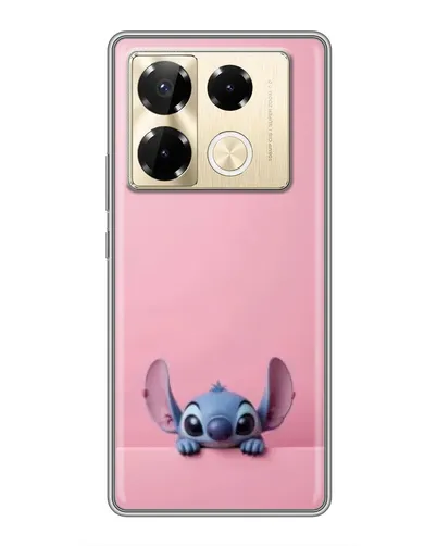Чехол для Infinix Note 40 Pro с картинкой «Stitch выглядывает»