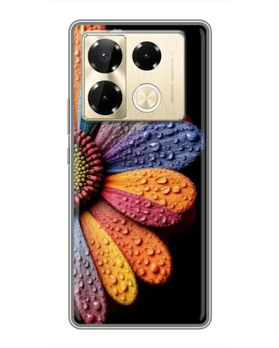 Чехол для Infinix Note 40 Pro с картинкой «Радужный цветок» Чехол для Infinix Note 40 Pro с картинкой «Радужный цветок»