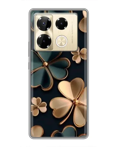 Чехол для Infinix Note 40 Pro с картинкой «Клевер в золоте» Чехол для Infinix Note 40 Pro с картинкой «Клевер в золоте»