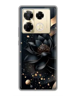 Чохол для Infinix Note 40 Pro з картинкою «Чорний лотос» Чохол для Infinix Note 40 Pro з картинкою «Чорний лотос»