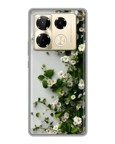 Чехол для Infinix Note 40 Pro с картинкой «Ветка мелких белых цветов» Чехол для Infinix Note 40 Pro с картинкой «Ветка мелких белых цветов»