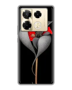 Чохол для Infinix Note 40 Pro з картинкою «Срібна фантазійна квітка» Чохол для Infinix Note 40 Pro з картинкою «Срібна фантазійна квітка»