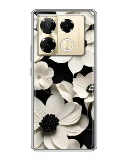 Чохол для Infinix Note 40 Pro з картинкою «Об'ємні білі квіти» Чохол для Infinix Note 40 Pro з картинкою «Об'ємні білі квіти»