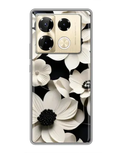 Чехол для Infinix Note 40 Pro с картинкой «Объемные белые цветы» Чехол для Infinix Note 40 Pro с картинкой «Объемные белые цветы»