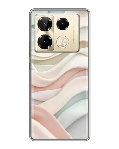 Чехол для Infinix Note 40 Pro с картинкой «Пастельные нежные волны»