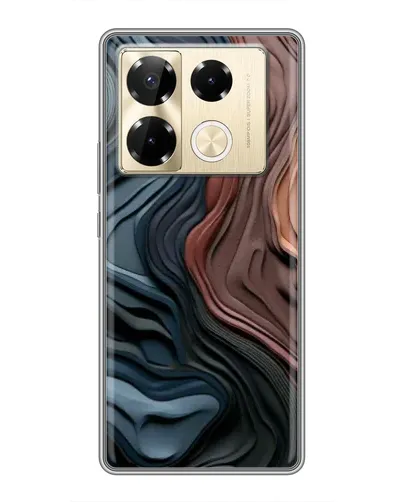 Чехол для Infinix Note 40 Pro с картинкой «Цветные волны каньона»