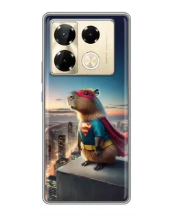 Чехол для Infinix Note 40 Pro с картинкой «Капи-мен супергерой» Чехол для Infinix Note 40 Pro с картинкой «Капи-мен супергерой»