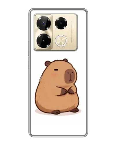 Чехол для Infinix Note 40 Pro с картинкой «Толстенькая капибара»