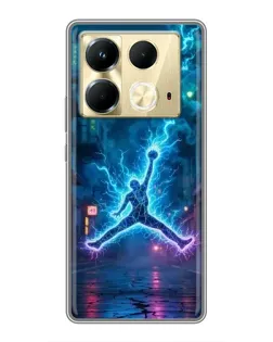 Чохол для Infinix Note 40 з картинкою «Jordan Gold Jumpman» Чохол для Infinix Note 40 з картинкою «Jordan Gold Jumpman»