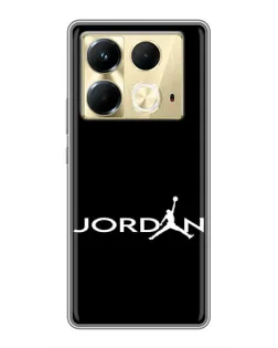 Чохол для Infinix Note 40 з картинкою «Jordan White Logo» Чохол для Infinix Note 40 з картинкою «Jordan White Logo»