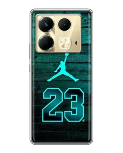 Чохол для Infinix Note 40 з картинкою «Jordan Cyan 23» Чохол для Infinix Note 40 з картинкою «Jordan Cyan 23»