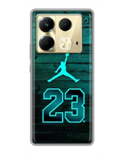 Чохол для Infinix Note 40 з картинкою «Jordan Cyan 23» Чохол для Infinix Note 40 з картинкою «Jordan Cyan 23»